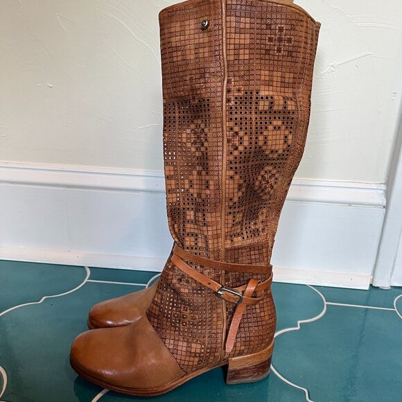 A.S. 98 Tall Perforated detailed Boots - Picture 3 of 14